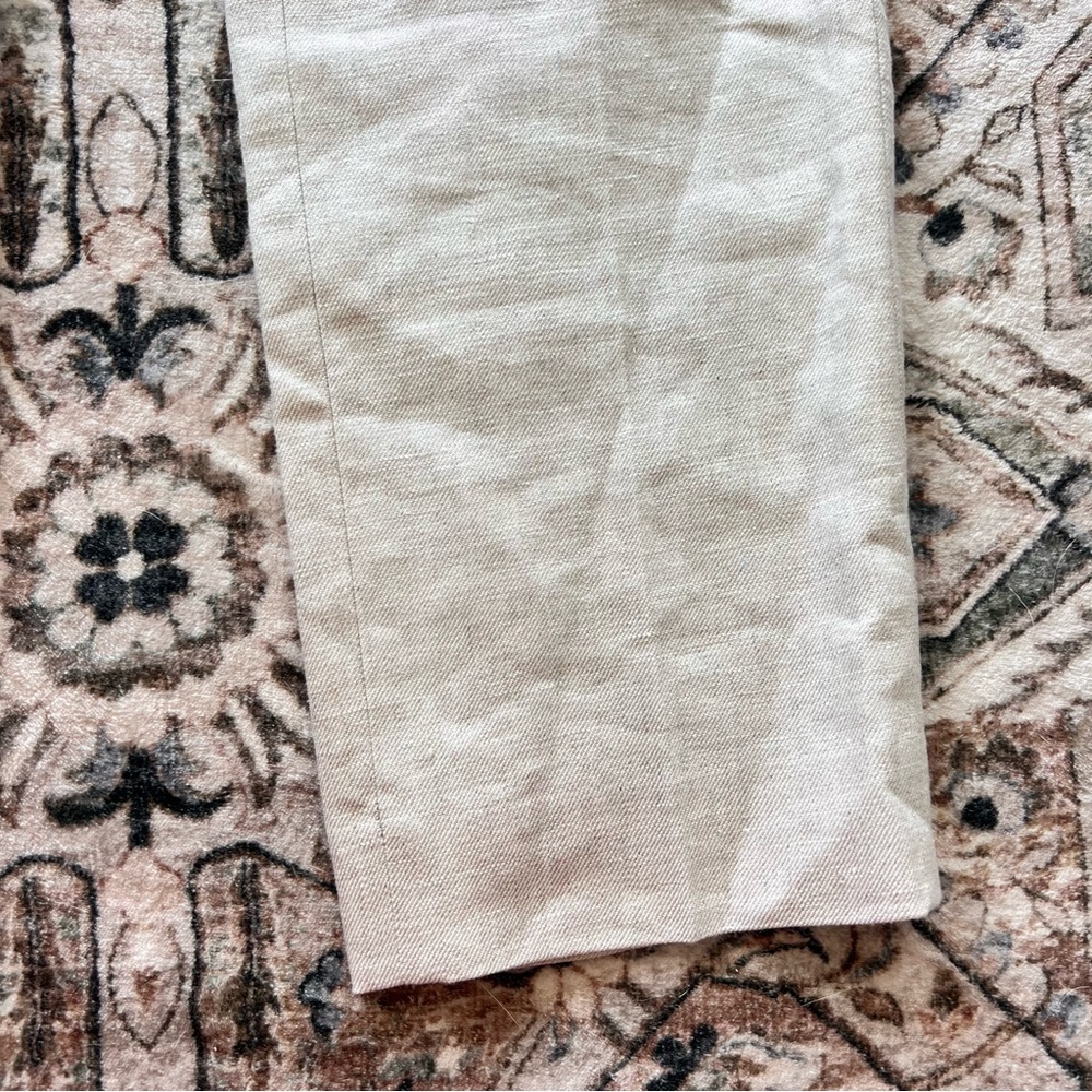 J.Crew Kate Straight Leg Linen Four-Season Stretch Pant- Size 0/2 - Picture 3 of 11